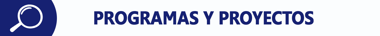 Programas y Proyectos